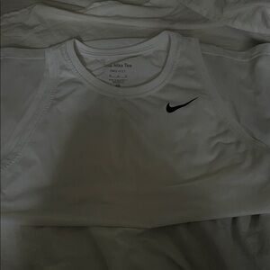 Nike White Performance Tank